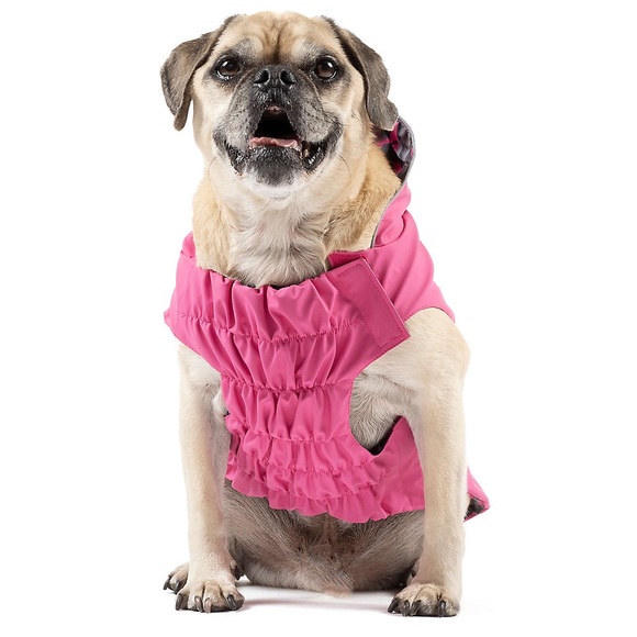 North Fetch Dog Raincoat Pink Camoflauge Dog Raincoat - Picture 5 of 5